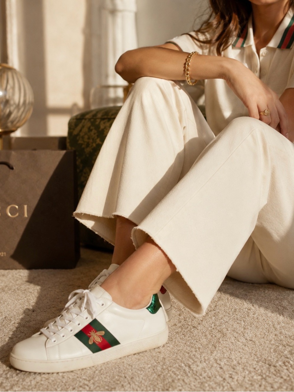 GUCCI Leather Sneaker | EU 40.5 | US Men’s 7 | US Women ‘s 10
